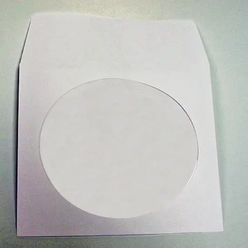 CD Paper Env. w/ clear window (with Flap) (1CDROMPAPER), 100/PK