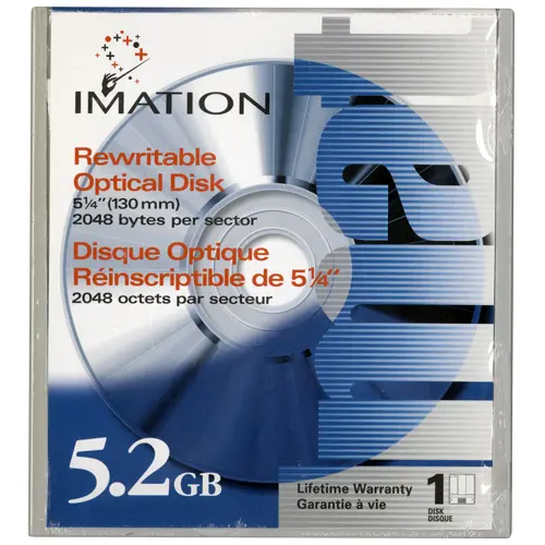 Imation 5.25" RW Optical 5.2GB 2048B/S (91551)