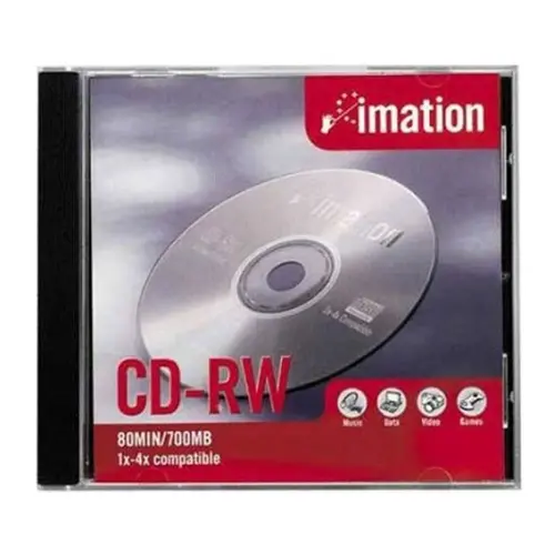 [IMA12381] Imation CD-RW 74 Minute 650MB in Jewel Case (12381)