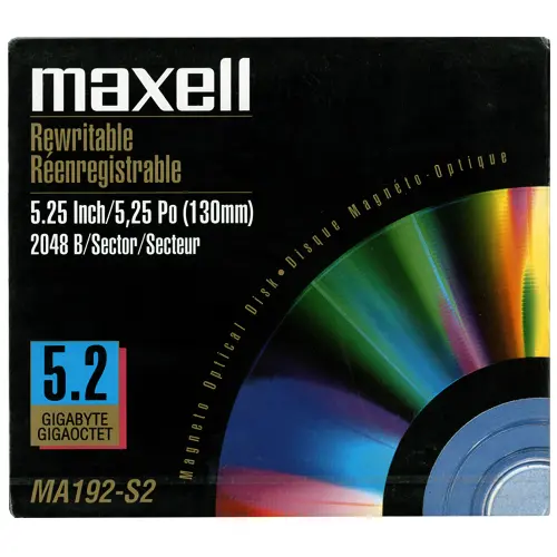 Maxell 5.25" RW Optical 5.2GB 2048B/S (590810)
