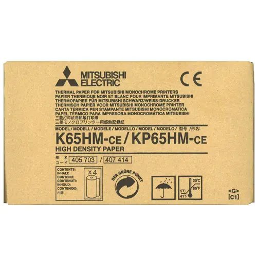 Mitsubishi High Density Thermal Paper  BL/BLK 4/BX (KP-65HM)