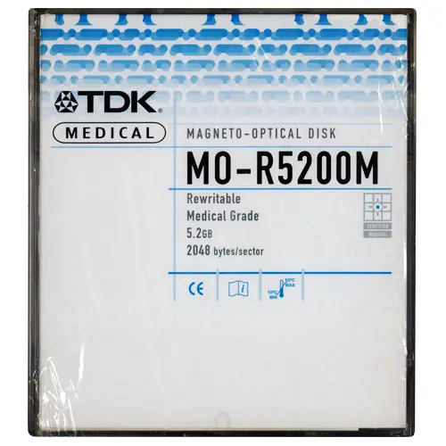 [TDKMO-R5200MBX] TDK 5.25" RW Optical 5.2GB 2048B/S (MO-R5200MBX)