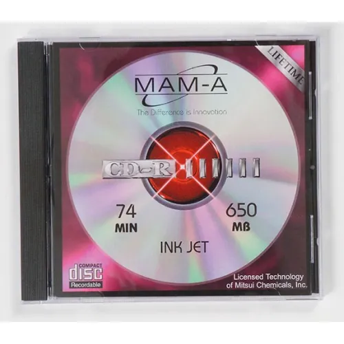 MAM-A CD-R 74 Minute 650MB Printable Silver (41443)