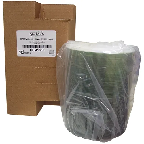 MAM-A CD-R 80 Min. 100/PK Printable White (41035)