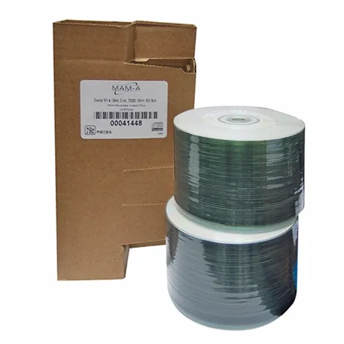 MAM-A CD-R 80 Min. 100/PK Everest TH PR White w/ctr Band (41448)